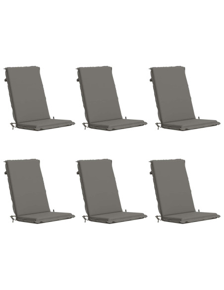 Cuscino per sedia a schienale alto GEMERT 6 pz 100% Poliestere