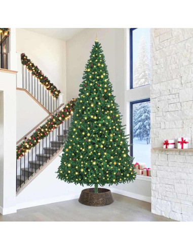 Collare per Albero di Natale Rotondo Nero 90 x 90 x 28 cm