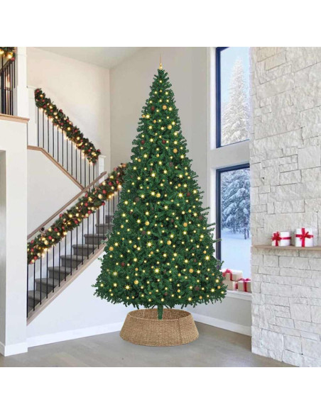 Collare per Albero di Natale Rotondo Naturale 105 x 105 x 28 cm