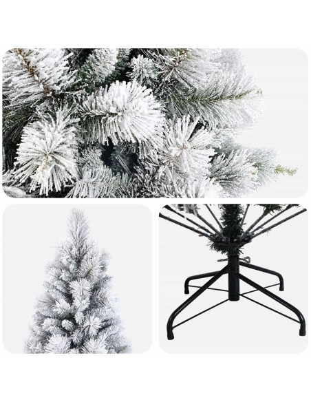 Albero di Natale Artificiale con Rami Pieghevoli 240 cm