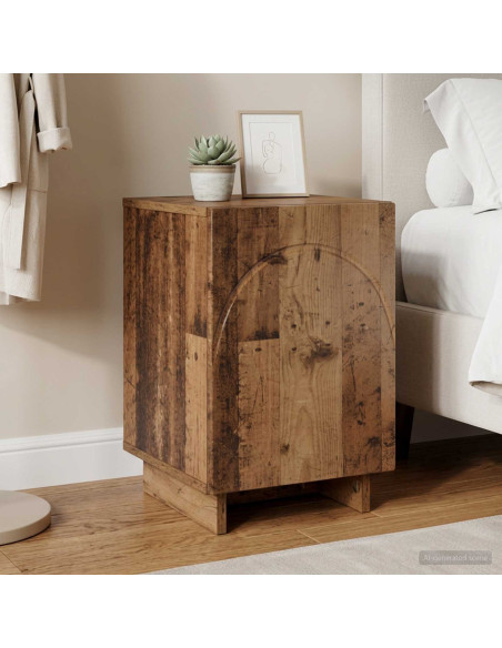 Comodino Legno antico 33,5 x 34,5 x 50 cm Legno ingegnerizzato