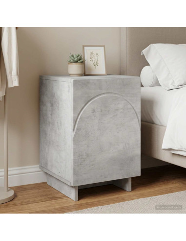 Comodino Grigio Cemento 33,5 x 34,5 x 50 cm