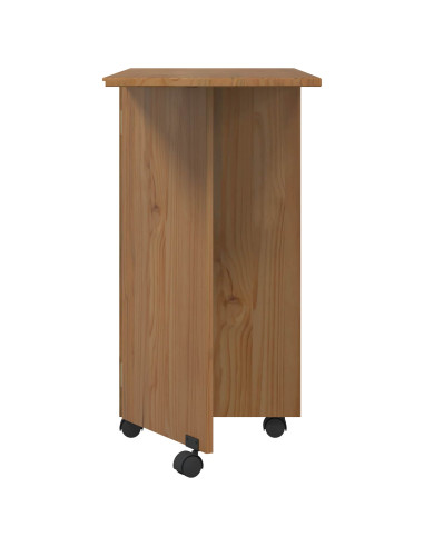 Mobiletto con cassetti e piano pieghevole CORONA Marrone Miele
