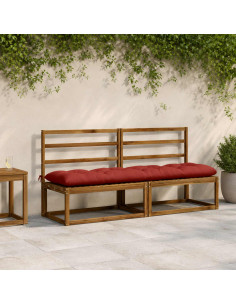 Cuscino per panchina VIANEN 100% Poliestere Rosso