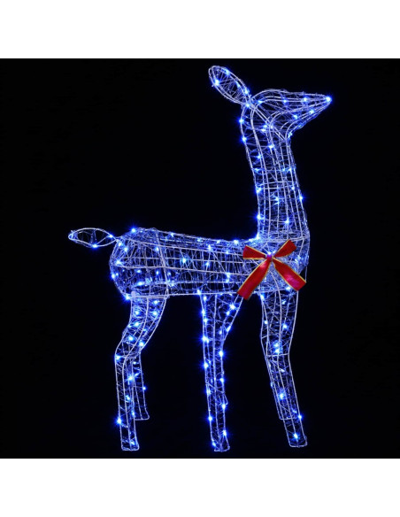 Renna di Natale 3D LOVIISA 110 LED Blu 70 x 26 x 100 cm