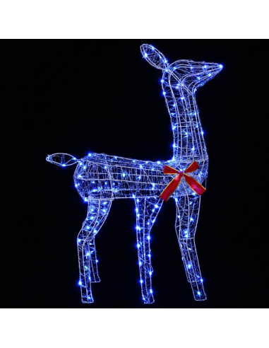 Renna di Natale 3D LOVIISA 110 LED Blu 70 x 26 x 100 cm