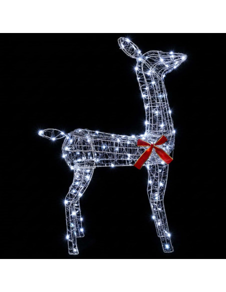 Renna di Natale 3D LOVIISA 110 LED Bianco freddo
