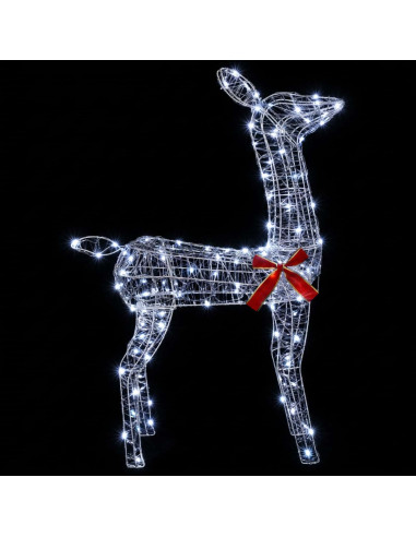 Renna di Natale 3D LOVIISA 110 LED Bianco freddo