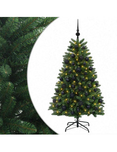 Albero di Natale artificiale verde medio con palline 150 cm