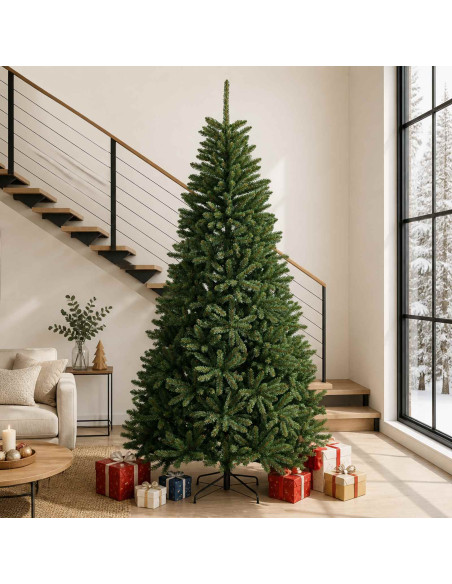 Albero di Natale Artificiale con Rami Pieghevoli 300 cm PVC