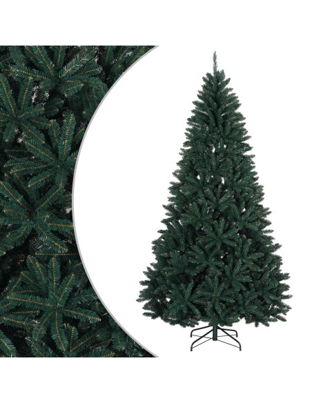 Albero di Natale Artificiale con Rami Pieghevoli 240 cm PVC