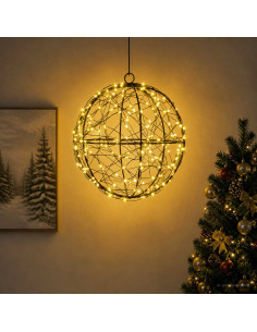 Luce a punta di Natale 200 LED Bianco caldo Ø 20 x 22 cm
