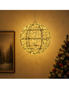 Luce a punta di Natale 300 LED Bianco caldo Ø 30 x 32 cm