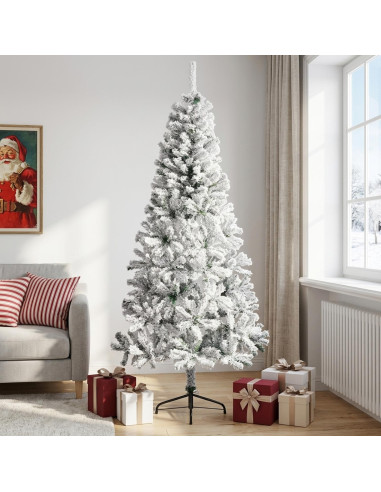 Albero di Natale artificiale 210 cm PVC e Acciaio