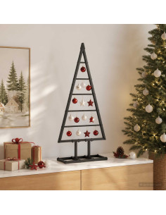 Albero di Natale in metallo KUOPIO 60 cm Metallo Nero