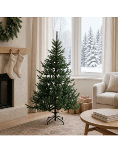 Albero di Natale Artificiale con Rami Pieghevoli 120 cm