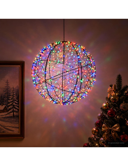 Luce a punta di Natale 500 LED Multicolore Ø 40 x 42 cm