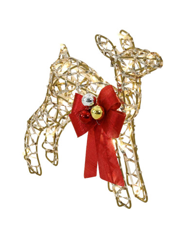 Decorazione natalizia famiglia di renne 3 pz 200 LED