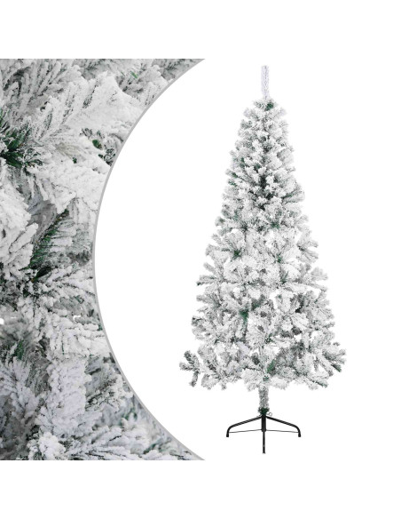 Albero di Natale artificiale 210 cm PVC e Acciaio