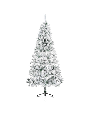 Albero di Natale Artificiale con Rami Pieghevoli 240 cm 300 LED