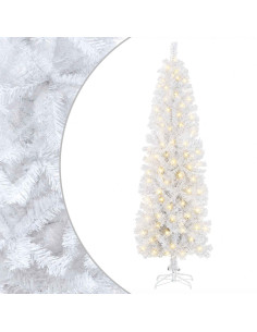 Albero di Natale Artificiale Sottile 180 cm 300 LED 2