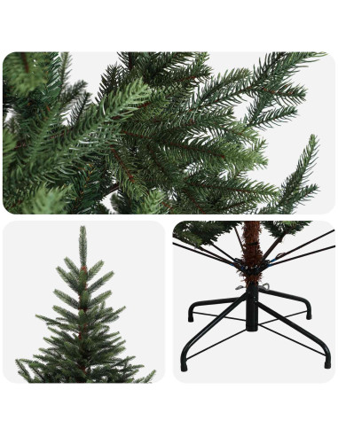Albero di Natale Artificiale con Rami Pieghevoli 210 cm
