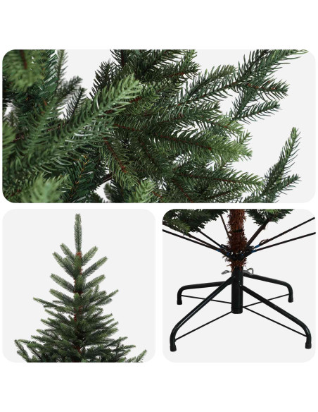 Albero di Natale Artificiale con Rami Pieghevoli 120 cm