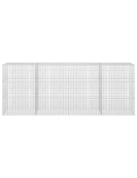Gabione con filo da 5 mm e rete da 5x5 cm 400x30x150 cm