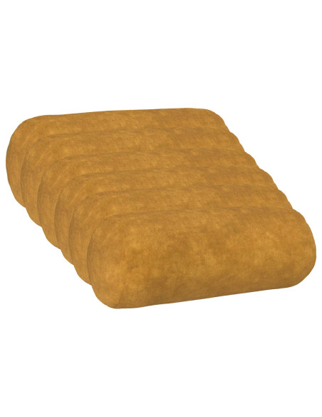 Cuscino con cuscino HEERLEN 6 pz Giallo Fleece in microfibra