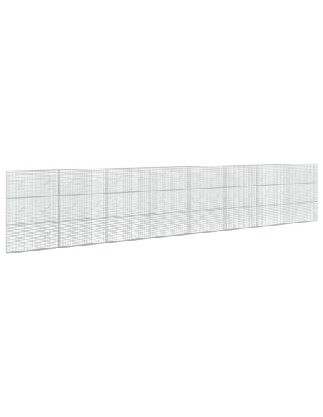 Gabione con filo da 3,5 mm e rete da 5x2,5 cm 800x10x150 cm