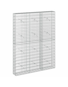 Gabione con Filo da 5 mm e Rete da 5x10 cm 150x20x200 cm 2