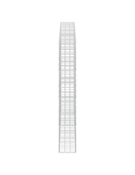 Gabione con filo da 5 mm e rete 10x10 cm 350x30x200 cm