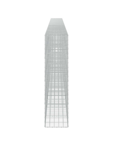Gabione con filo da 5 mm e rete 10x10 cm 1150x50x200 cm