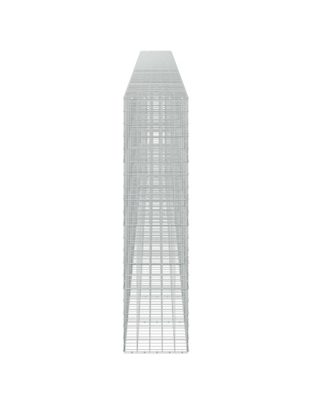 Gabione con filo da 5 mm e rete 10x10 cm 1150x50x200 cm