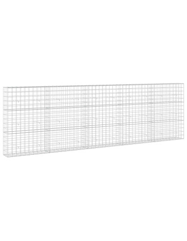 Gabione con filo da 5 mm e rete 10x10 cm 500x30x150 cm