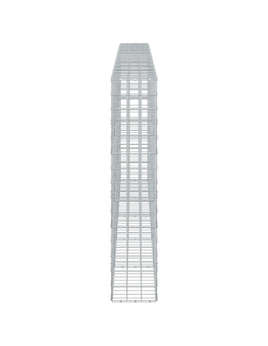Gabione con filo da 5 mm e rete 10x10 cm 500x30x150 cm