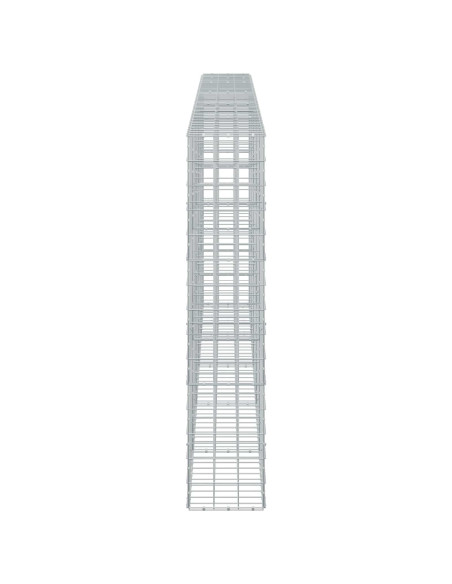 Gabione con filo da 5 mm e rete 10x10 cm 500x30x150 cm