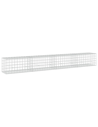 Gabione con filo da 5 mm e rete 10x10 cm 400x50x50 cm