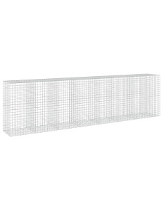 Gabione con filo da 5 mm e rete 10x10 cm 750x100x200 cm 2