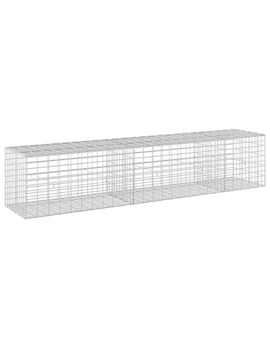 Gabione con Filo da 5 mm e Rete da 5x10 cm 250x50x50 cm