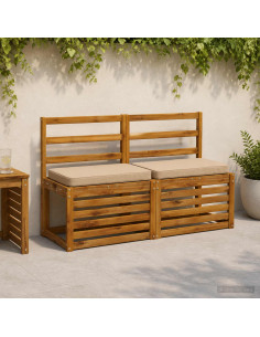 Cuscini per Panchina a 2 Pezzi VUGHT 2 pcs 100% Poliestere