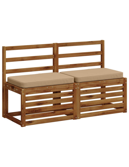 Cuscini per Panchina a 2 Pezzi VUGHT 2 pcs 100% Poliestere