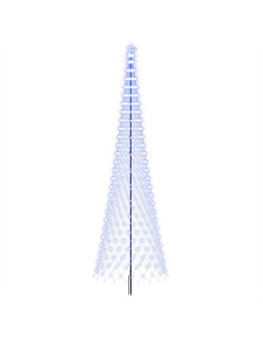 Albero di Natale LED 500 cm 550 LED Blu Ferro Nero 2