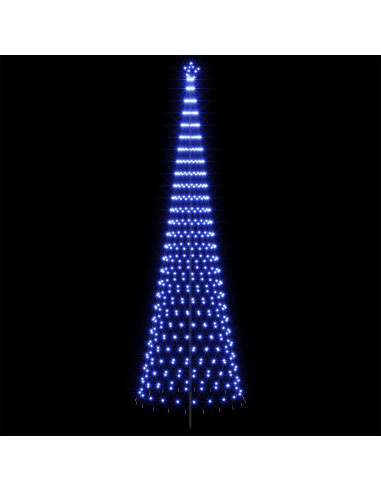 Albero di Natale LED 500 cm 550 LED Blu Ferro Nero