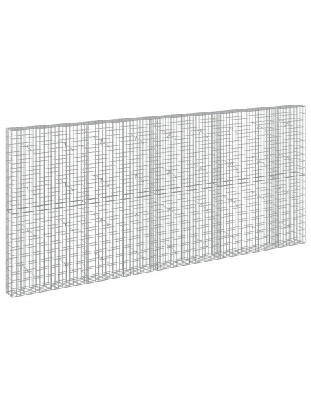 Gabione con Filo da 5 mm e Rete da 5x10 cm 450x20x200 cm