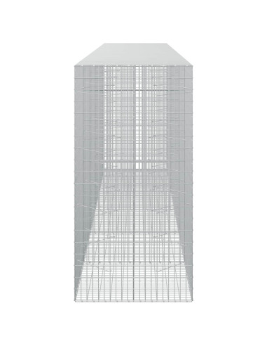 Gabione con Filo da 5 mm e Rete da 5x10 cm 550x100x200 cm