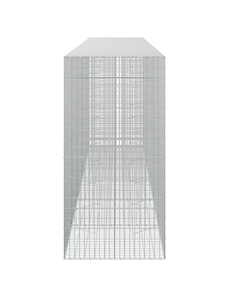 Gabione con Filo da 5 mm e Rete da 5x10 cm 550x100x200 cm