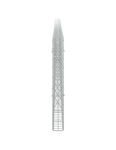 Gabione con Filo da 5 mm e Rete da 5x10 cm 850x10x100 cm