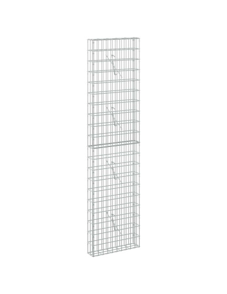 Gabione con Filo da 5 mm e Rete da 5x10 cm 50x10x200 cm