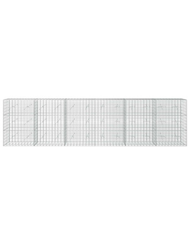 Gabione con Filo da 5 mm e Rete da 5x10 cm 600x20x150 cm